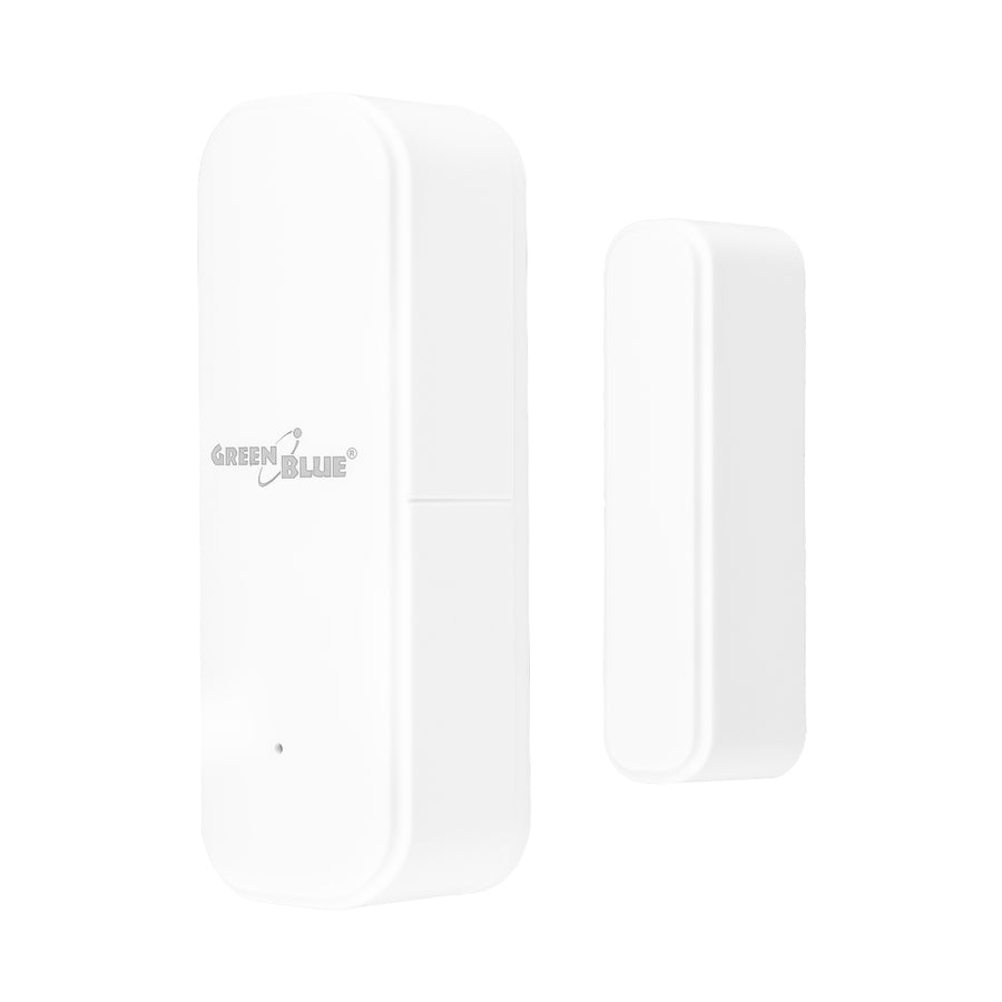 Contactor inalámbrico / sensor de apertura WiFi GreenBlue, Android/iOS, para puertas / ventanas, 3,0 V CC, LR03x2, GB479 W, 2 juegos