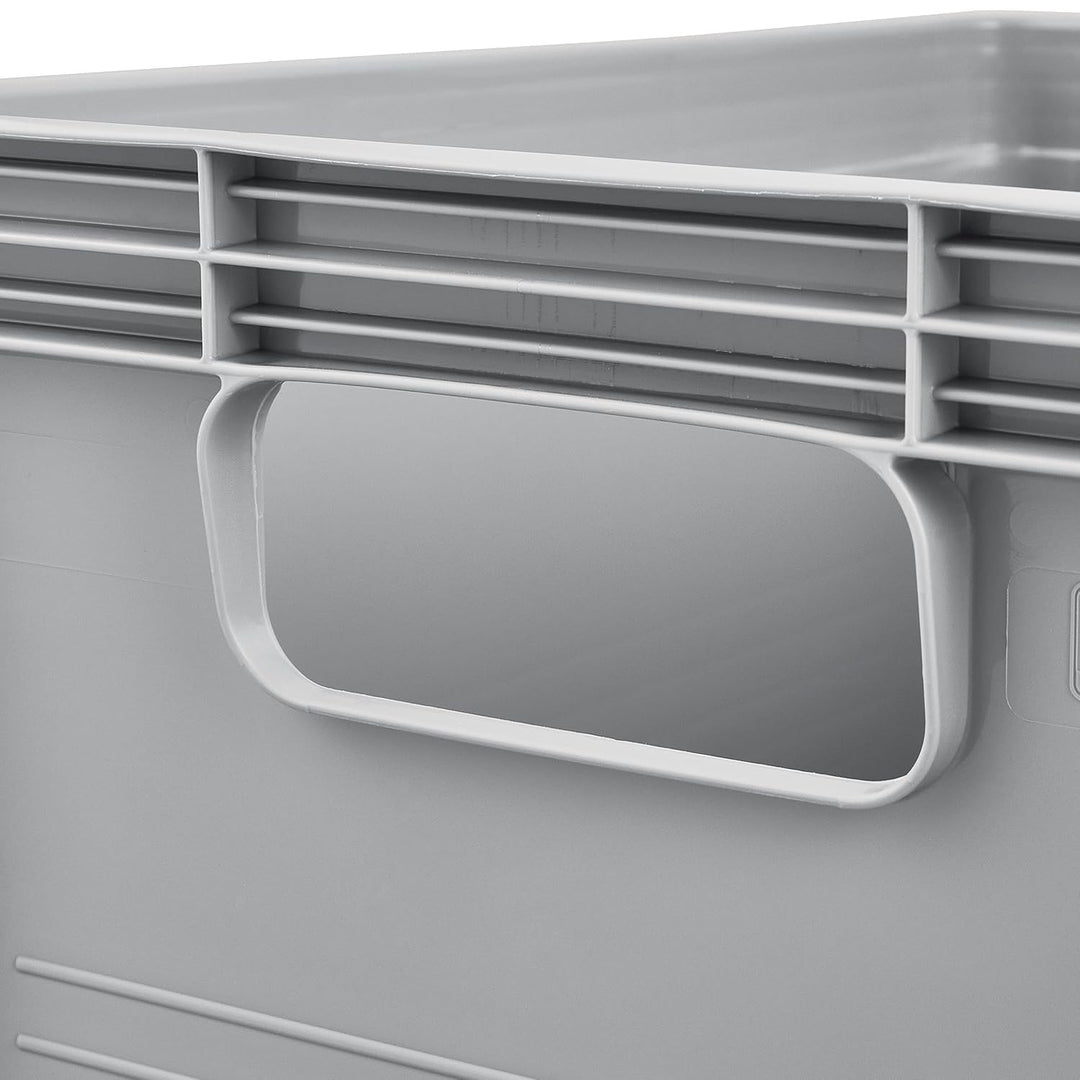 Caja de transporte Robert Keeeper, capacidad de 20 l, gris, apta para el contacto con alimentos, ligera y resistente, capacidad de carga de hasta 30 kg, 3 unidades