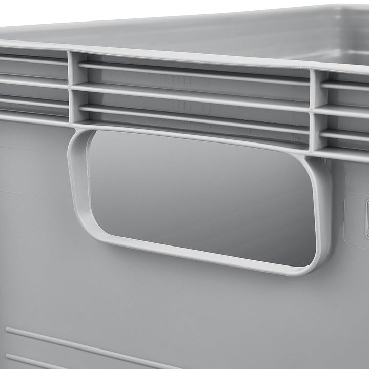 Caja de transporte Robert Keeeper, capacidad de 20 l, gris, apta para el contacto con alimentos, ligera y resistente, capacidad de carga de hasta 30 kg, 3 unidades