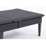 Cojín para tumbona Jaipur, color gris oscuro, tejido S-500, tamaño 190 x 60 cm, dos sistemas de fijación, impermeable, lavable en su totalidad, S-49, 2 unidades