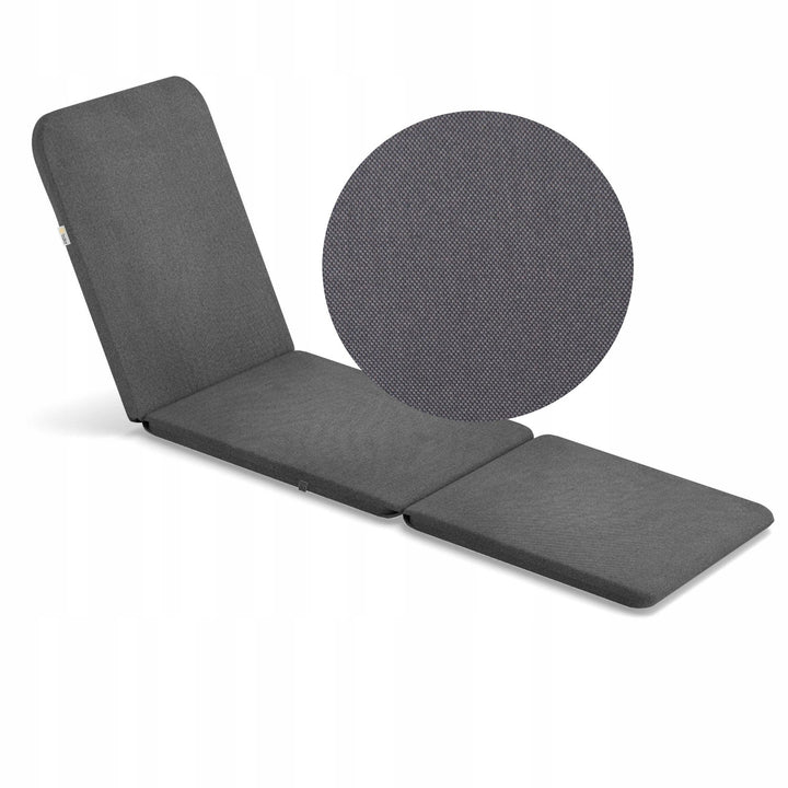 Cojín para tumbona Jaipur, color gris oscuro + cojín para tumbona Jaipur, color beige + cojín para tumbona Daytona, color gris