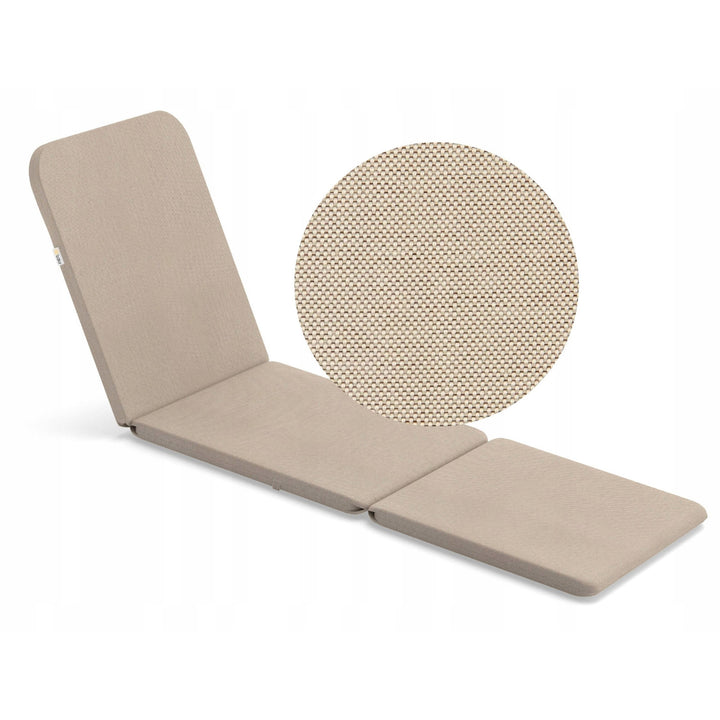 Cojín para tumbona Jaipur, color gris oscuro + cojín para tumbona Jaipur, color beige + cojín para tumbona Daytona, color gris