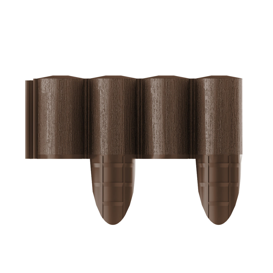 Valla de jardín Cellfast, textura de madera, resistente a las heladas, longitud 14,4 m, color marrón, 34-031