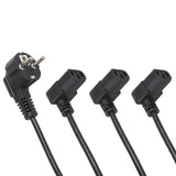 Cable de alimentación Maclean, acodado, 3 clavijas, enchufe UE, 3 m, MCTV-854, 3 unidades