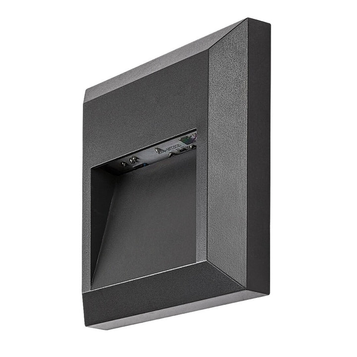 Lámpara Rabalux, de pared, para exterior, LED 4 W, antracita, Trento, 2 unidades