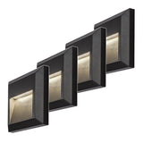 Lámpara Rabalux, de pared, para exterior, LED 4 W, antracita, Trento, 4 unidades