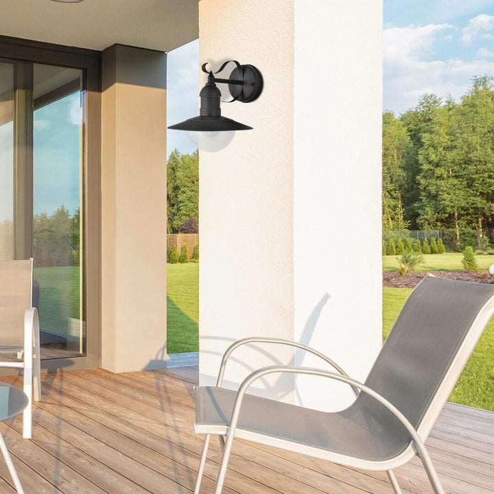 Aplique de jardín Oslo Rabalux para fachada, negro, E27, máx. 60 W, IP43, 230 V, 2 unidades