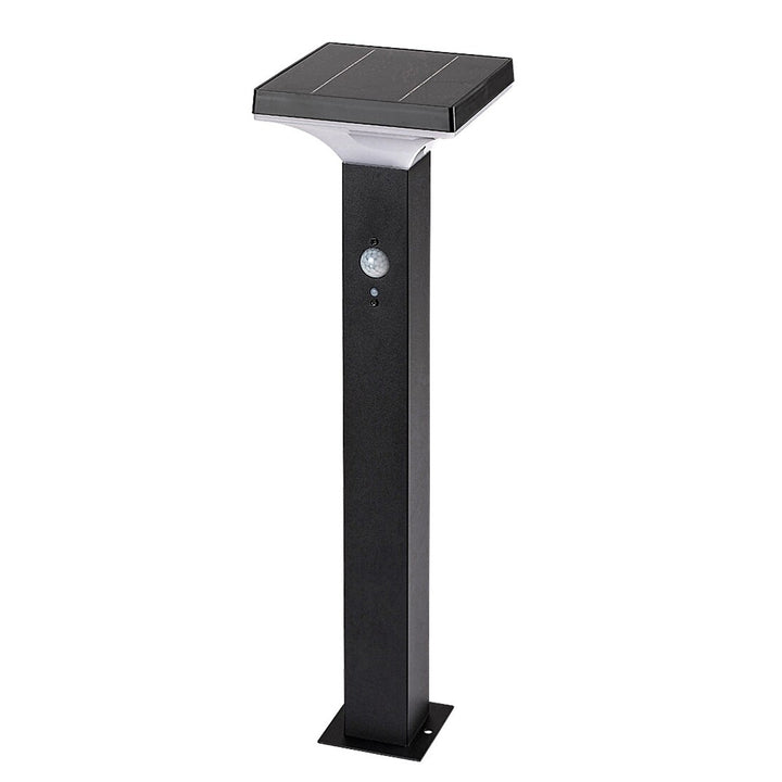 Lámpara Rabalux, de exterior, solar, de pie, LED 4 W, IP44, negra, Geleen, 2 unidades
