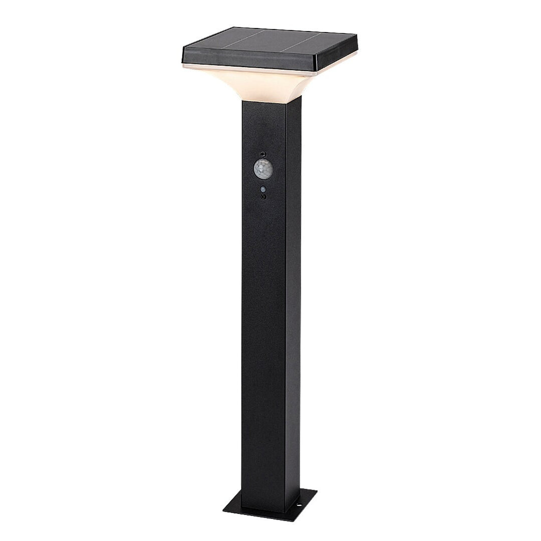 Lámpara Rabalux, de exterior, solar, de pie, LED 4 W, IP44, negra, Geleen, 4 unidades