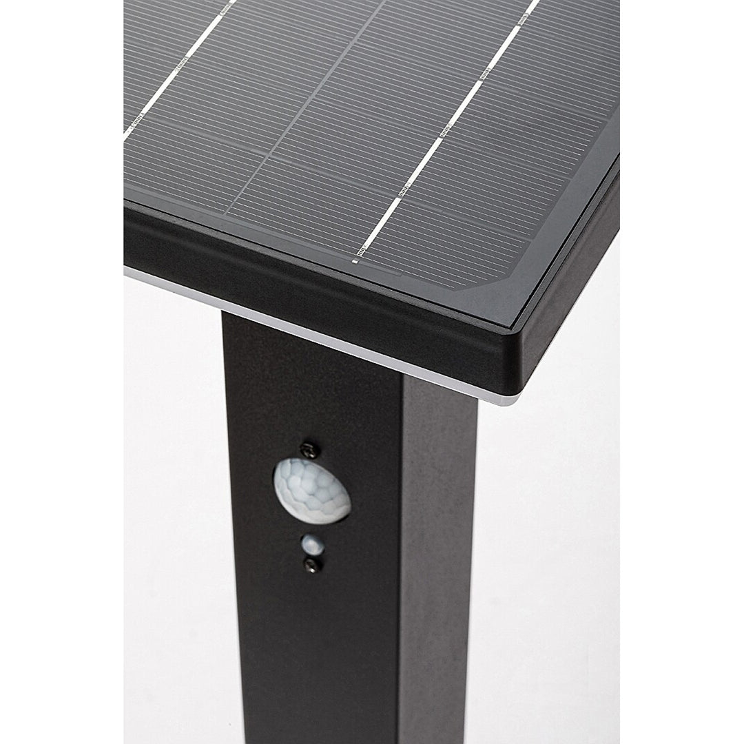 Lámpara Rabalux, de exterior, solar, de pie, LED 4 W, IP44, negra, Geleen, 4 unidades