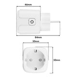 Toma de corriente WiFi GreenBlue con control remoto, compatible con Android/iOS/Alexa/Google Home, temporizador, medidor de potencia, máx. 16 A/3840 W, GB735 W, 3 unidades