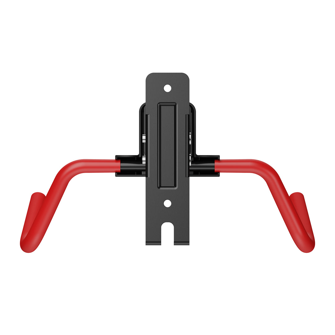 Soporte/colgador de pared para bicicletas Maclean, horizontal, acero, carga máxima de 30 kg, ángulo ajustable, MC-172, 4 unidades