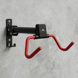 Soporte/colgador de pared para bicicletas Maclean, horizontal, acero, carga máxima de 30 kg, ángulo ajustable, MC-172, 4 unidades