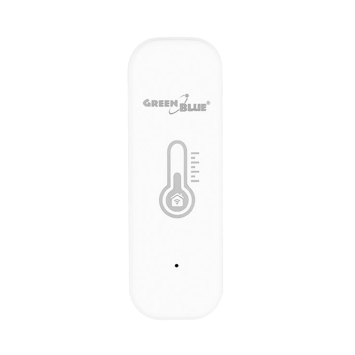 Sensor de temperatura y humedad WiFi GreenBlue, compatible con Android/iOS/Alexa/Google Home, 3,0 V CC, LR03x2, GB737 (2 unidades) + 4 pilas alcalinas AAA Varta Industrial 4003