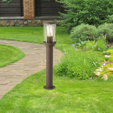 Lámpara de jardín de pie Rabalux Budapest, IP44, color marrón, casquillo E27, máx. 40 W, 8889