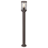 Lámpara de jardín de pie Rabalux Budapest, IP44, color marrón, casquillo E27, máx. 40 W, 8890