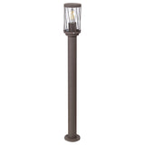 Lámpara de jardín de pie Rabalux Budapest, IP44, color marrón, casquillo E27, máx. 40 W, 8890