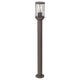 Lámpara de jardín de pie Rabalux Budapest, IP44, color marrón, casquillo E27, máx. 40 W, 8890