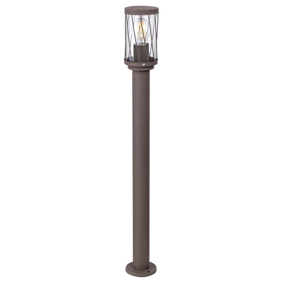 Lámpara de jardín de pie Rabalux Budapest, IP44, color marrón, casquillo E27, máx. 40 W, 8890