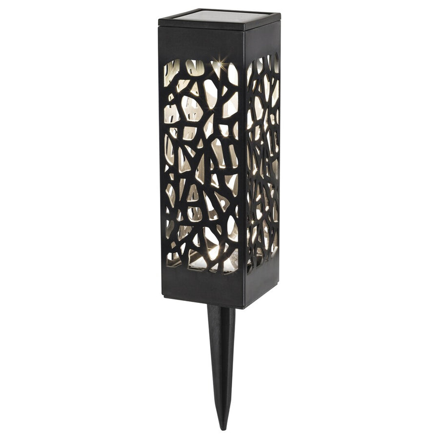 Lámpara solar Mora, 2 lm, grado de protección IP23, color negro, LED de 0,16 W, 8949