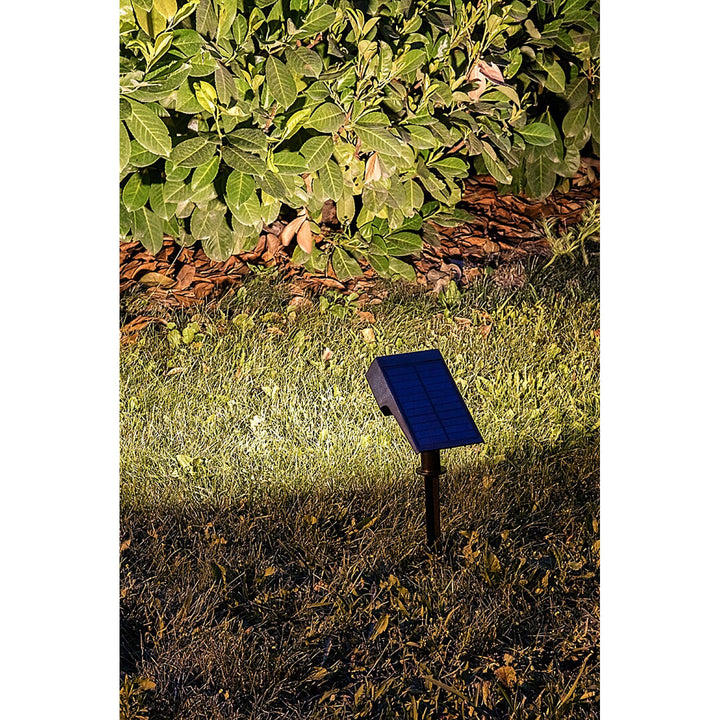 Lámpara solar Rabalux Nantes, 50 LM, IP65, negra, LED de 0,5 W, 77088