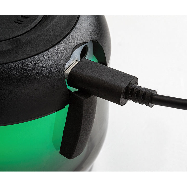 Lámpara de escritorio Rabalux Radelia, altavoz Bluetooth, RGB, negra, IP20, batería, 76110
