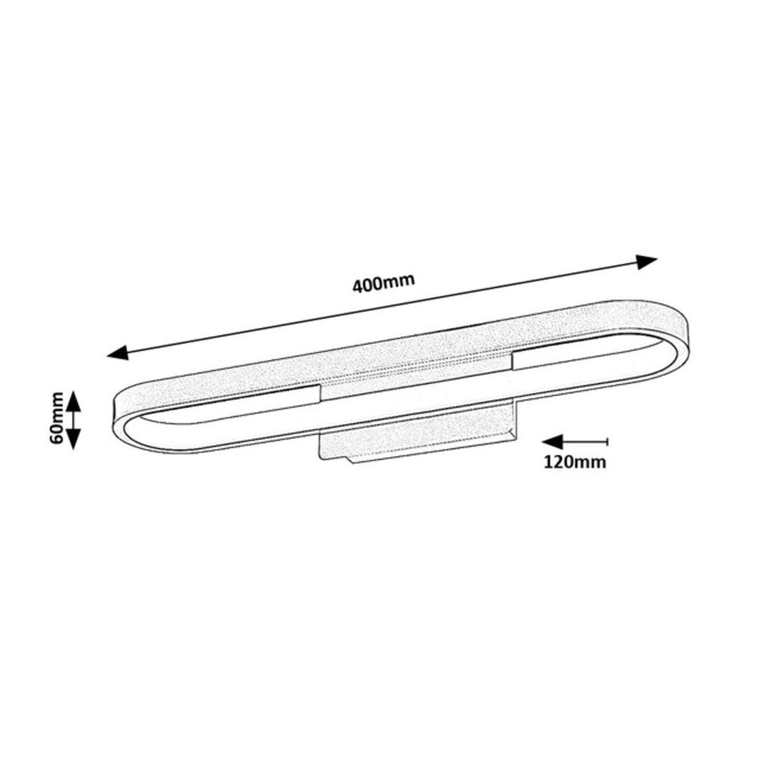 Lámpara de baño Rabalux Odran, LED 15 W, IP44, 4000 K, 75055
