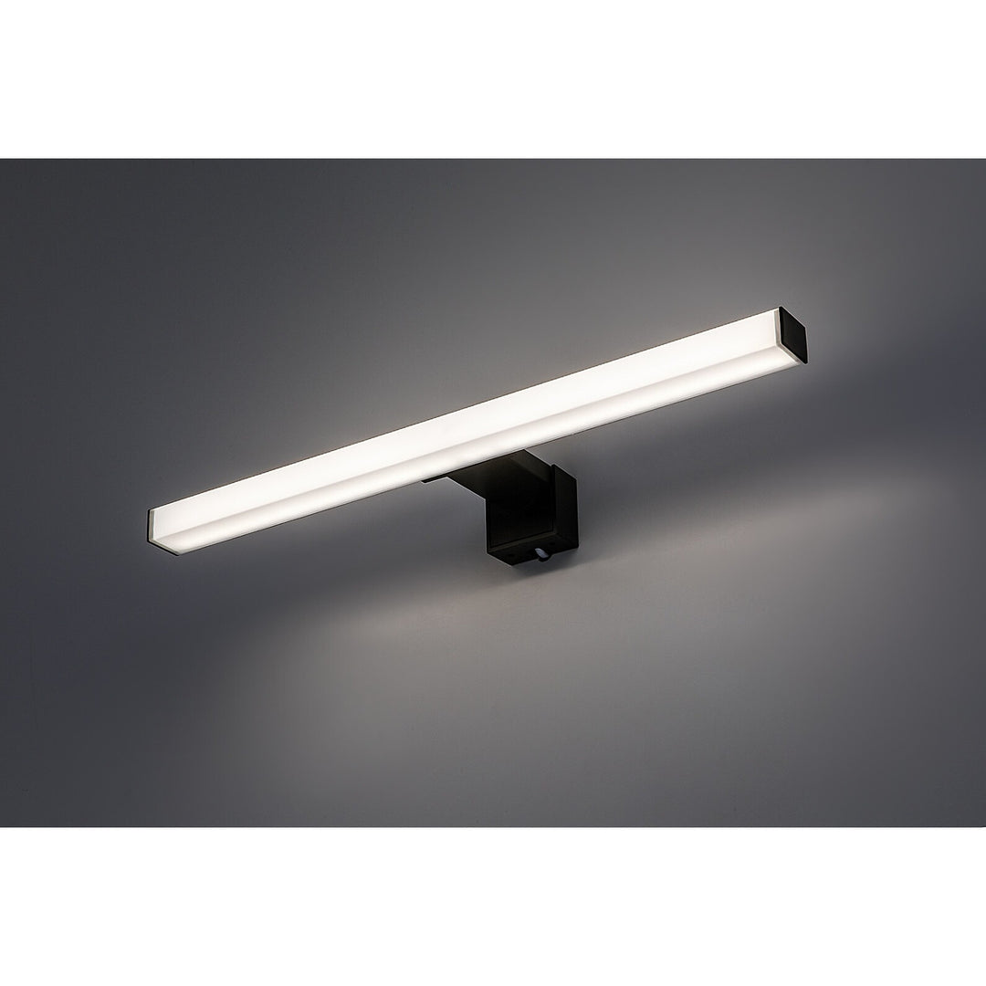 Lámpara de baño Rabalux Oliro LED 6 W, negra, IP44, 4000 K, 75051