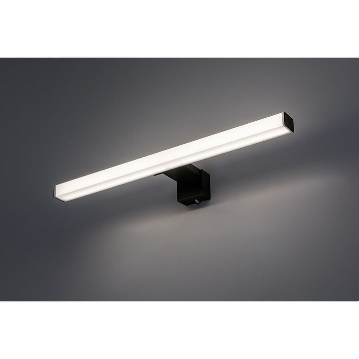 Lámpara de baño Rabalux Oliro LED 6 W, negra, IP44, 4000 K, 75051