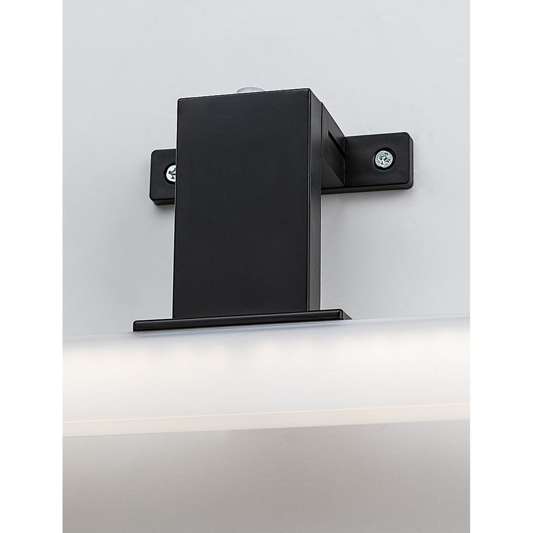 Lámpara de baño Rabalux Oliro LED 6 W, negra, IP44, 4000 K, 75051