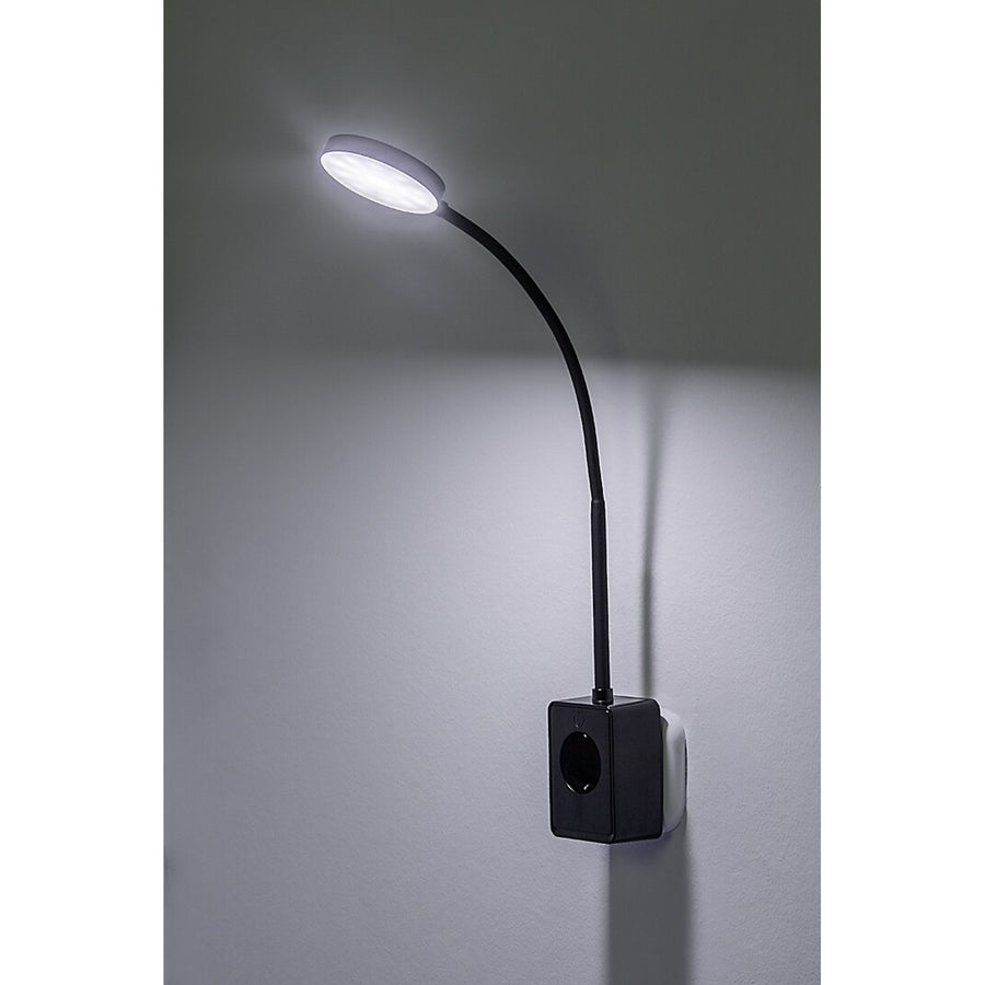 Aplique Rabalux Tivro, LED 4 W, negro, IP20, 3 opciones de temperatura de color: 3000, 4000 y 6000, 71283