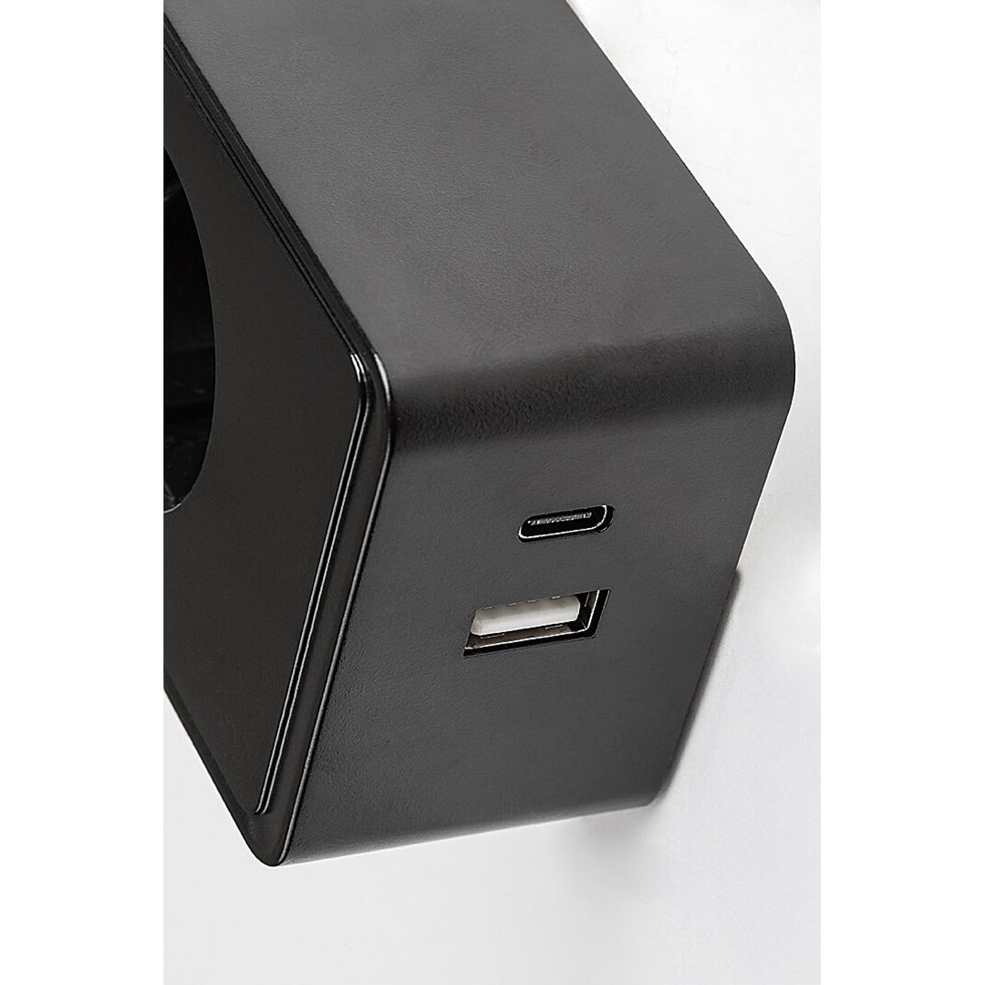 Aplique Rabalux Tivro, LED 4 W, negro, IP20, 3 opciones de temperatura de color: 3000, 4000 y 6000, 71283