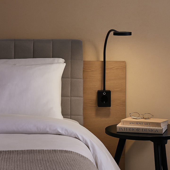 Aplique Rabalux Tivro, LED 4 W, negro, IP20, 3 opciones de temperatura de color: 3000, 4000 y 6000, 71283