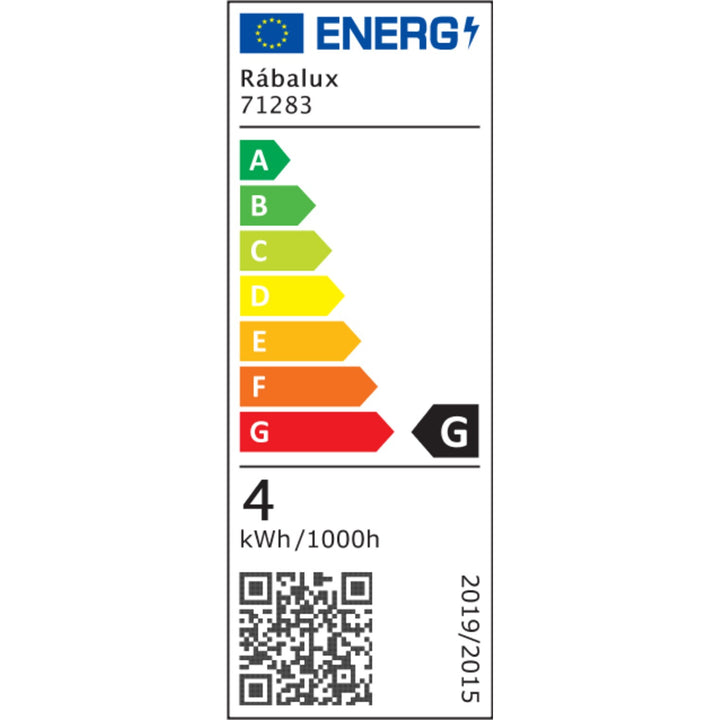Aplique Rabalux Tivro, LED 4 W, negro, IP20, 3 opciones de temperatura de color: 3000, 4000 y 6000, 71283