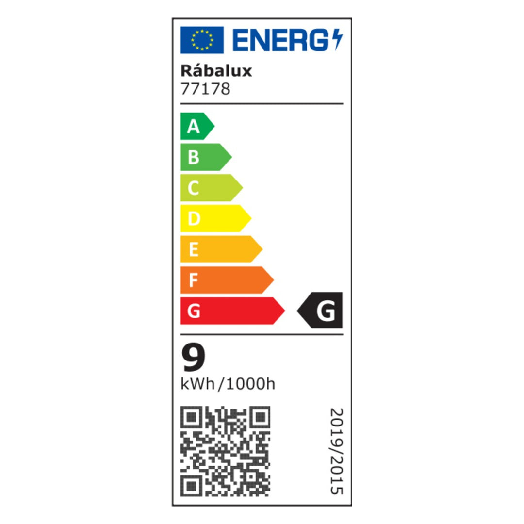 Aplique exterior Rabalux Gerla, blanco, LED 9 W, IP54, 3000 K, 77178