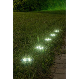 Lámpara solar de jardín Rabalux Dannet, IP44, color cromo satinado, 7975