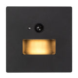 Lámpara Lunca LED 1 W IP20 negra 3000, 4500, 6500 K con sensor de movimiento y sensor de luz, 77197