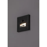 Lámpara Lunca LED 1 W IP20 negra 3000, 4500, 6500 K con sensor de movimiento y sensor de luz, 77197