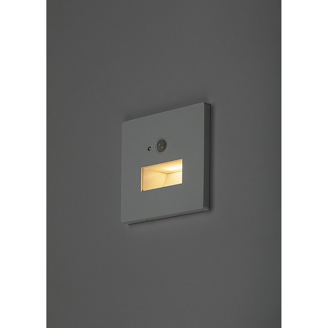 Lámpara Lunca LED 1 W IP20 blanca 3000, 4500, 6500 K con sensor de movimiento y sensor de luz, 77198