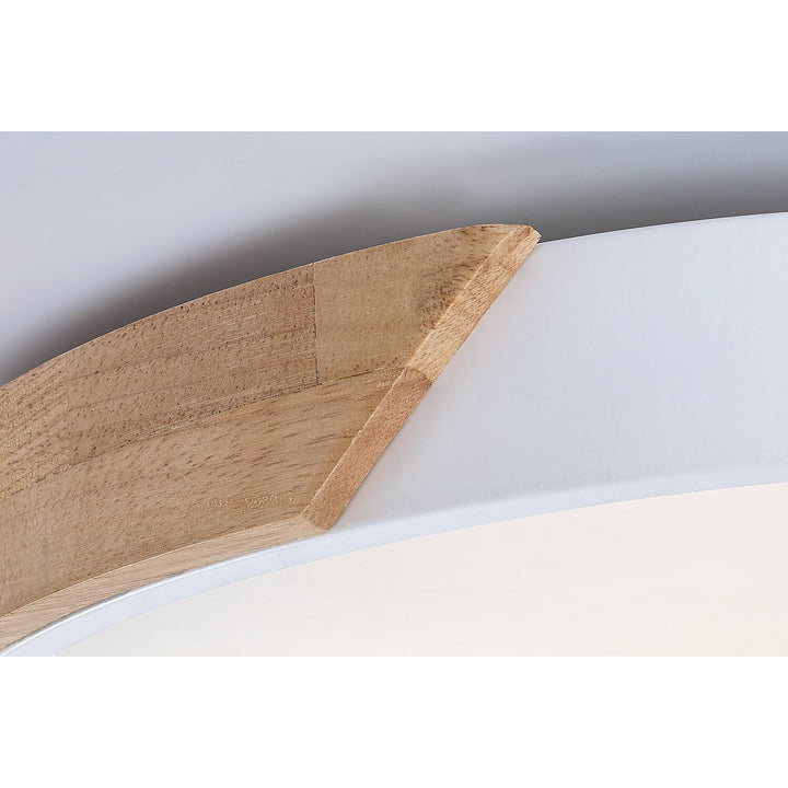 Lámpara Maple2 LED 40 W IP20, blanco mate, 3000, 4000, 6500 K, función de memoria, 71419