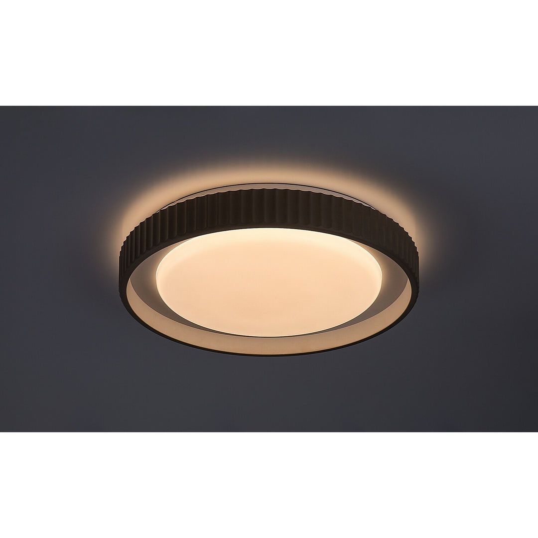 Lámpara Pastello LED 48 W IP20 gris-beige 3000-6500 K, función de memoria con mando a distancia, función de temporizador, efecto de luz nocturna, 71345