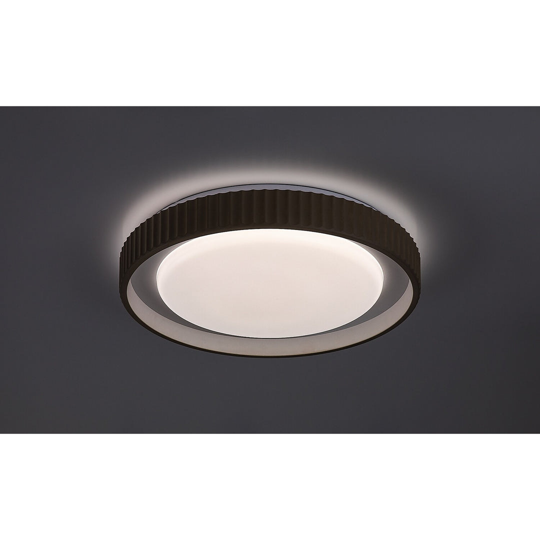 Lámpara Pastello LED 48 W IP20 gris-beige 3000-6500 K, función de memoria con mando a distancia, función de temporizador, efecto de luz nocturna, 71345
