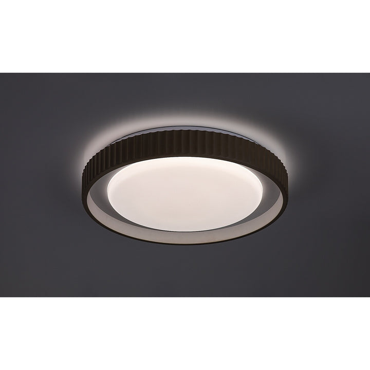 Lámpara Pastello LED 48 W IP20 gris-beige 3000-6500 K, función de memoria con mando a distancia, función de temporizador, efecto de luz nocturna, 71345