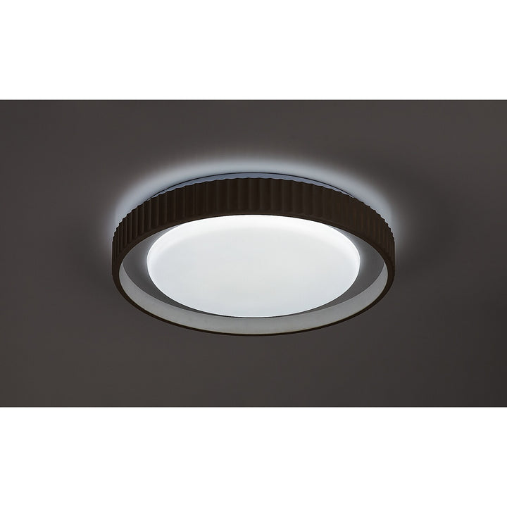 Lámpara Pastello LED 48 W IP20 gris-beige 3000-6500 K, función de memoria con mando a distancia, función de temporizador, efecto de luz nocturna, 71345
