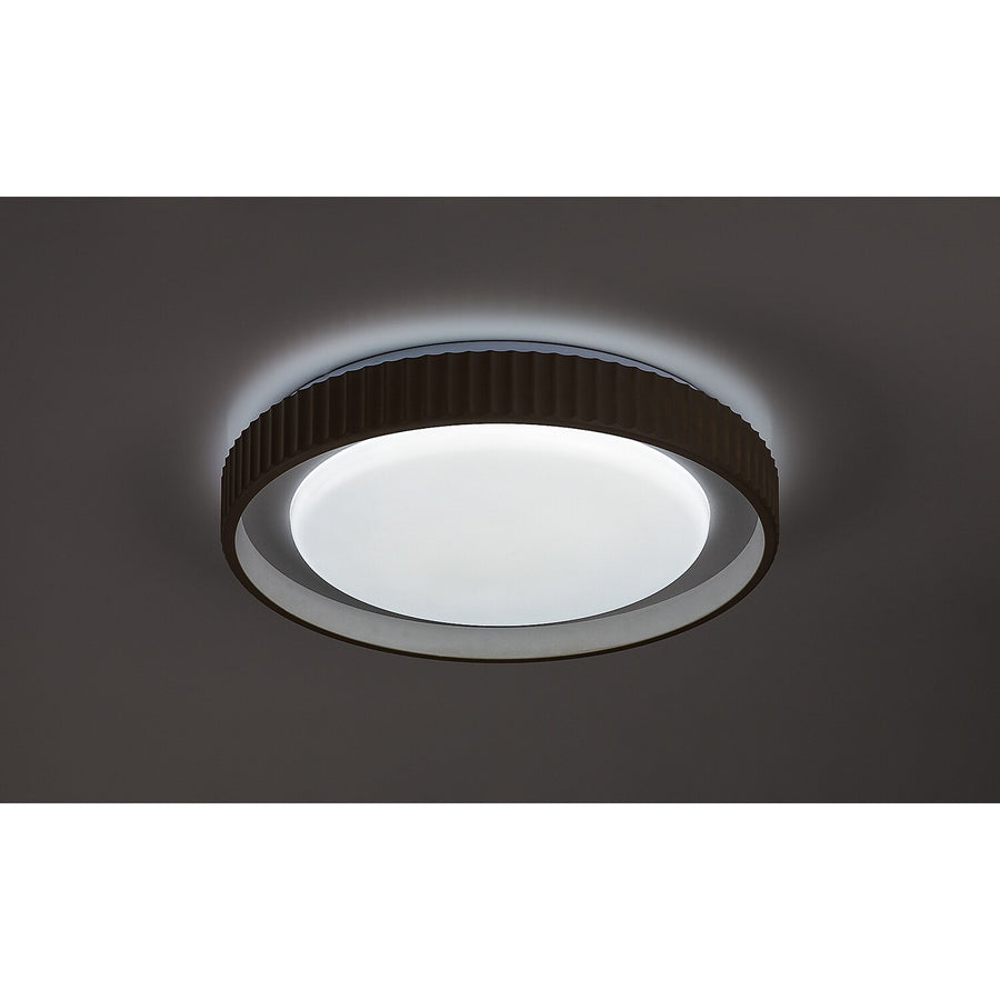 Lámpara Pastello LED 48 W IP20 gris-beige 3000-6500 K, función de memoria con mando a distancia, función de temporizador, efecto de luz nocturna, 71345