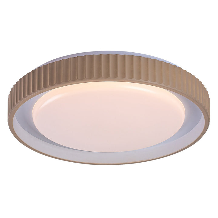Lámpara Pastello LED 48 W IP20 gris-beige 3000-6500 K, función de memoria con mando a distancia, función de temporizador, efecto de luz nocturna, 71345