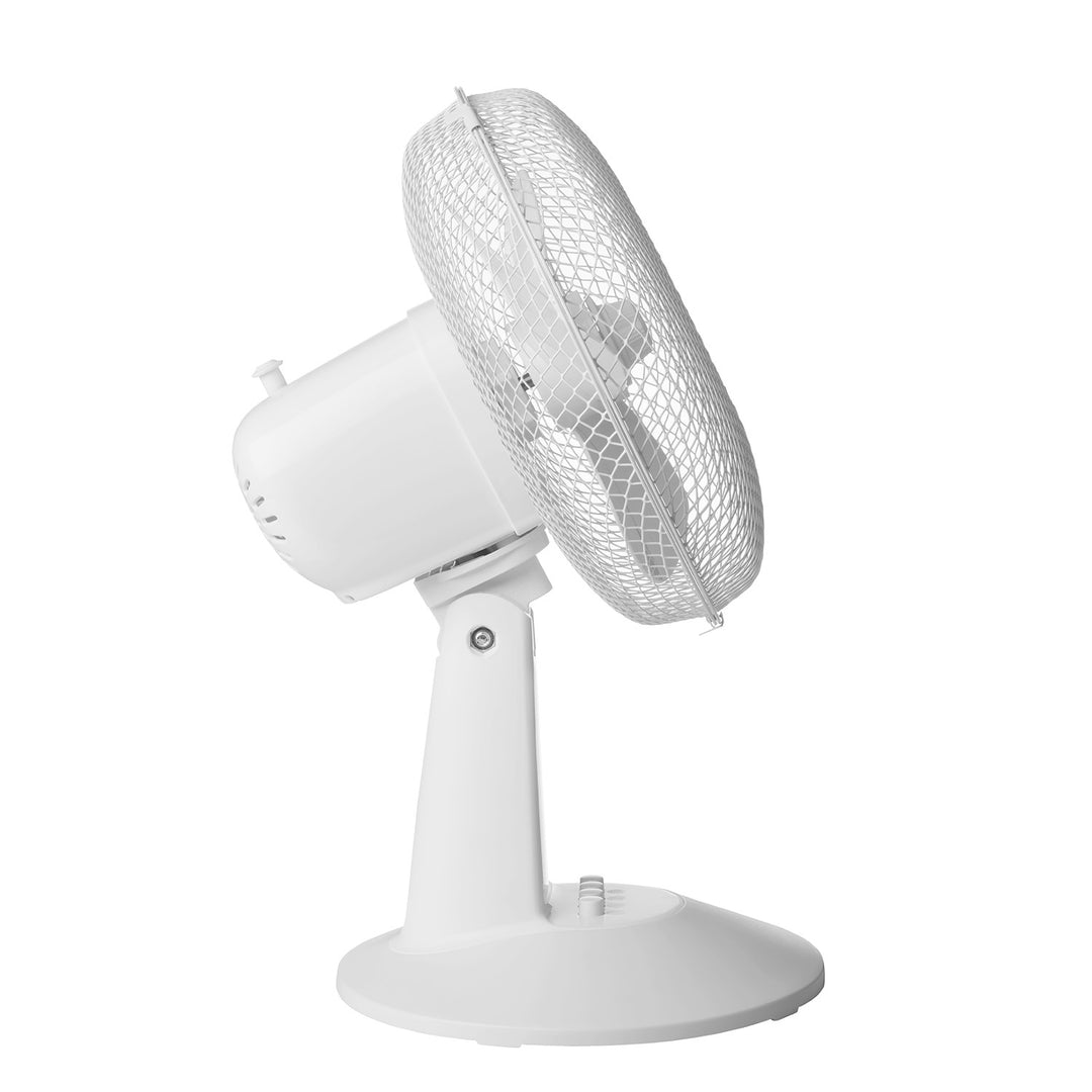Ventilador de sobremesa Concept, color blanco, 3 niveles de velocidad, oscilación, funcionamiento silencioso, inclinación regulable, VS5040