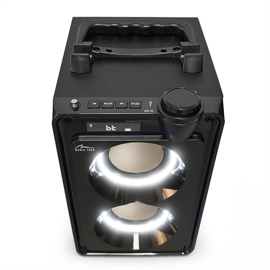 Altavoz Bluetooth portátil OVERBOX MT3186, radio FM, compatible con tarjetas SD y USB, potencia RMS de 30 W, Mediatech
