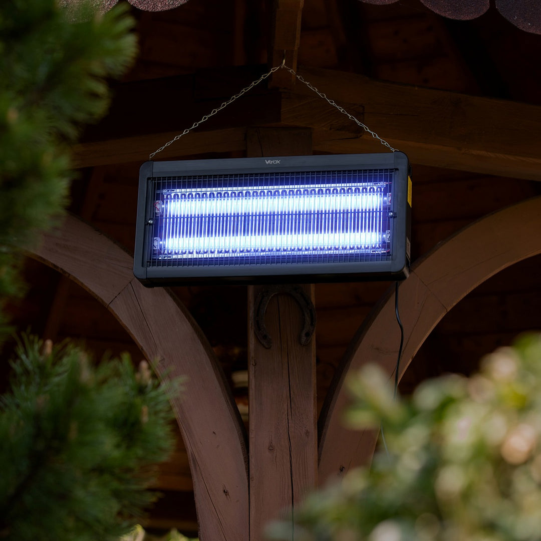 Lámpara matainsectos para mosquitos, moscas y polillas; trampa eléctrica; UV; 30 W; Vayox
