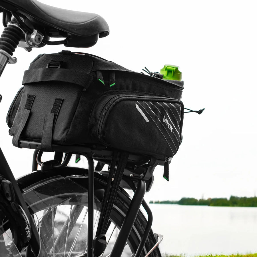 Bolsa, alforja de bicicleta para el portaequipajes trasero, capacidad de 12 l, impermeable, Vayox
